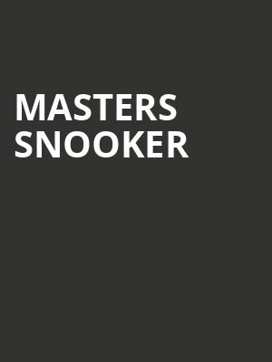 Masters Snooker at Alexandra Palace